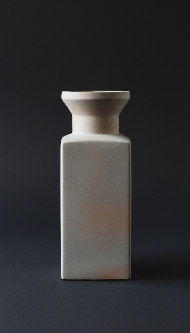 Monolithic concrete vase